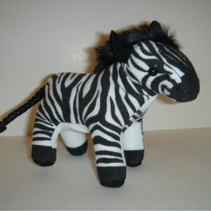 Folkmanis Zebra Finger Puppet Mini Zebra 4 1/2" tall